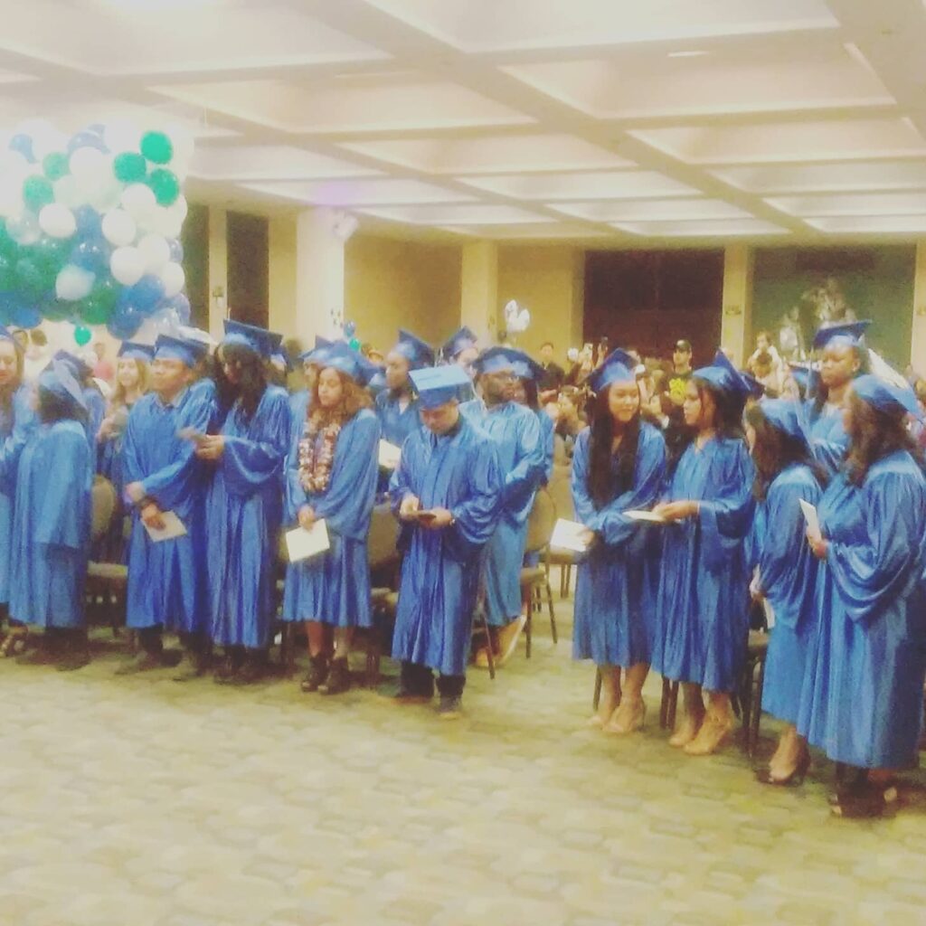 A Picture showing all the Bay Area Medical Academy Graduates.