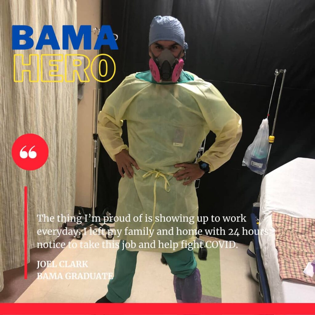In this installment, we meet BAMA Hero: Joel Clark who gives us a sneak peek into day to day life in an ER unit at a hospital in Texas, on the frontline during the COVID-19 pandemic.