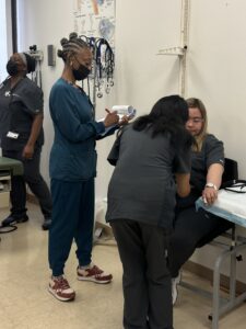 meandical assistant students training to work in ambulatory care settings 