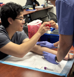 students in medical assistant training